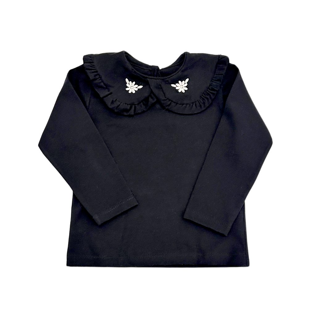 1251 - Remera con cuello bordado