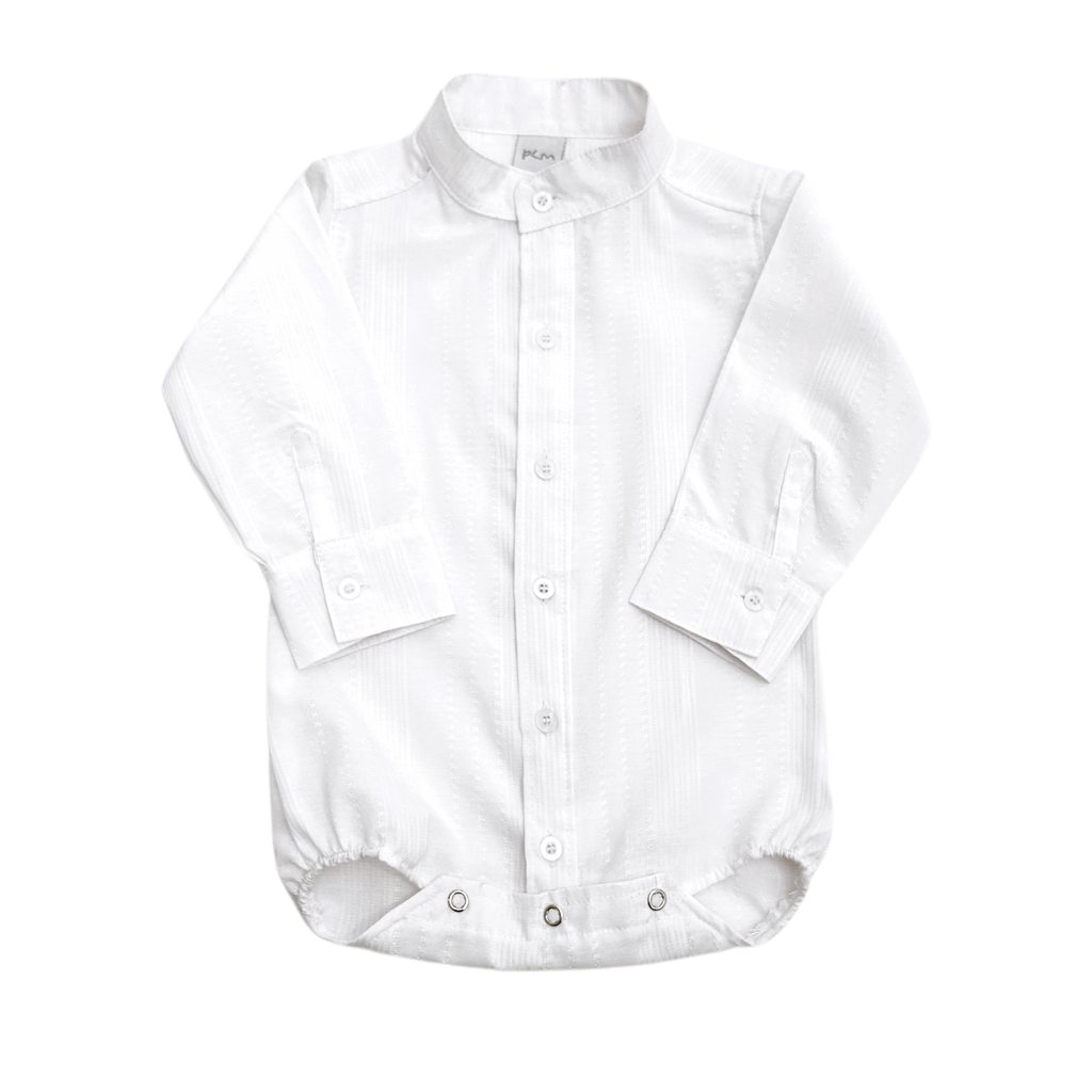 1335 - Body camisa cuello mao