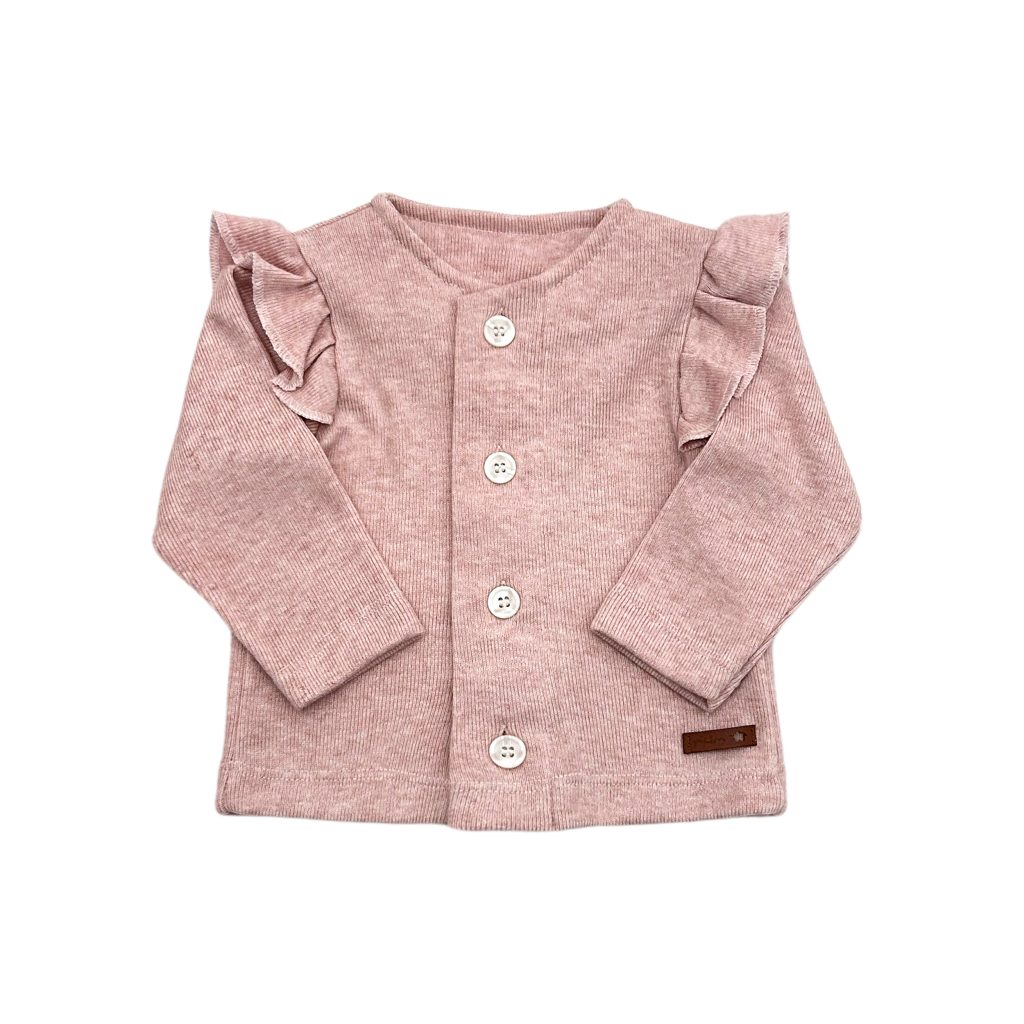 1694 G - Saquito con volados cashmere jaspeado