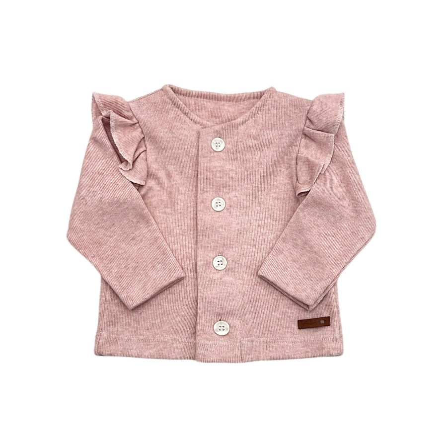1694 G - Saquito con volados cashmere jaspeado
