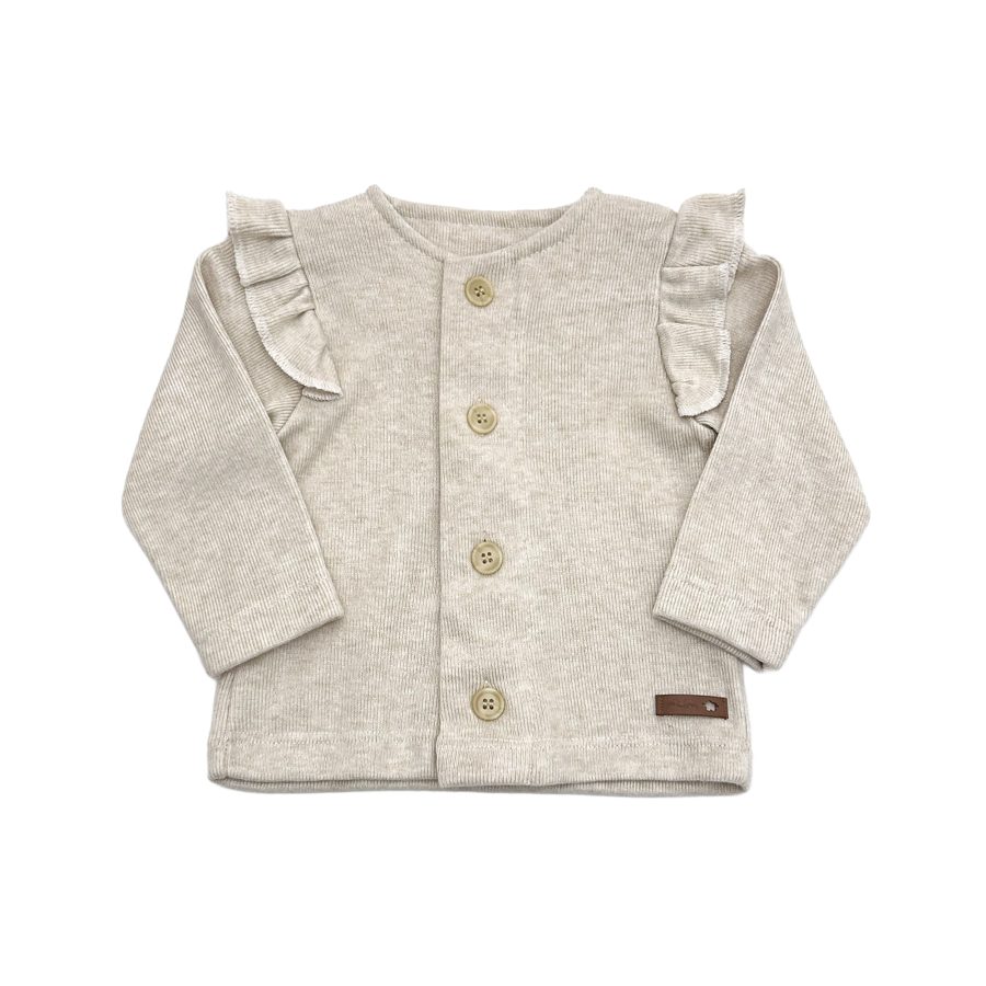 1694 B - Saquito con volados cashmere jaspeado