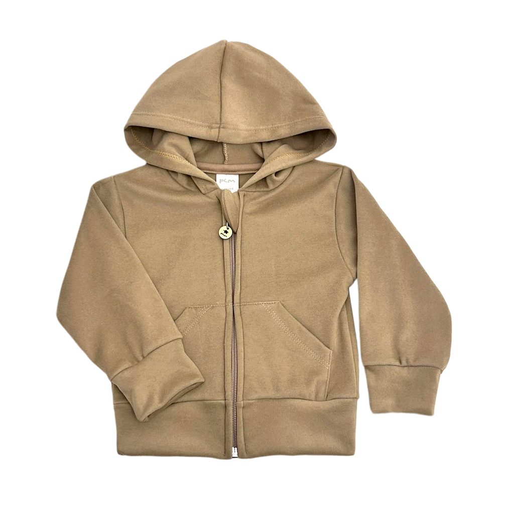 1697 B - Campera con capucha y bolsillo
