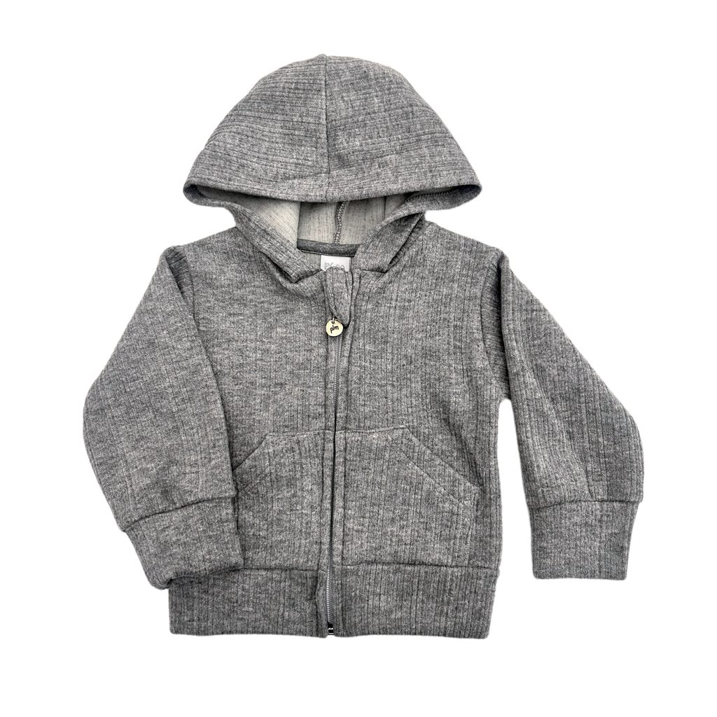 1744 G - Campera con capucha y bolsillo