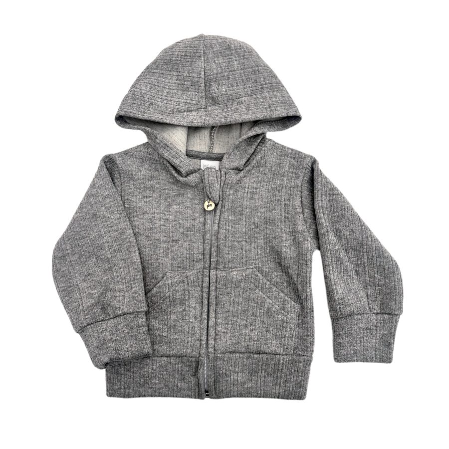 1744 G - Campera con capucha y bolsillo