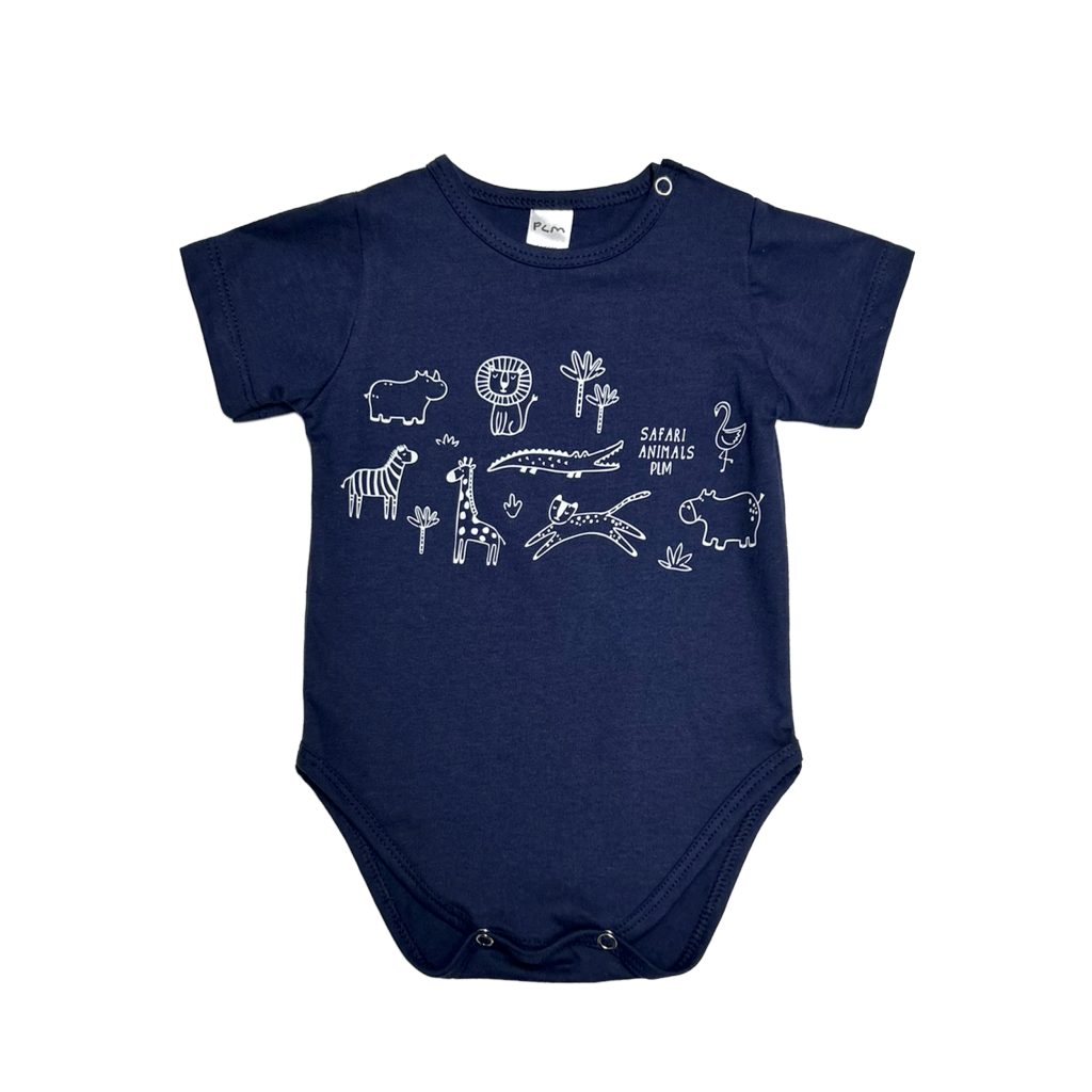 1124 - Body jersey liso con estampa