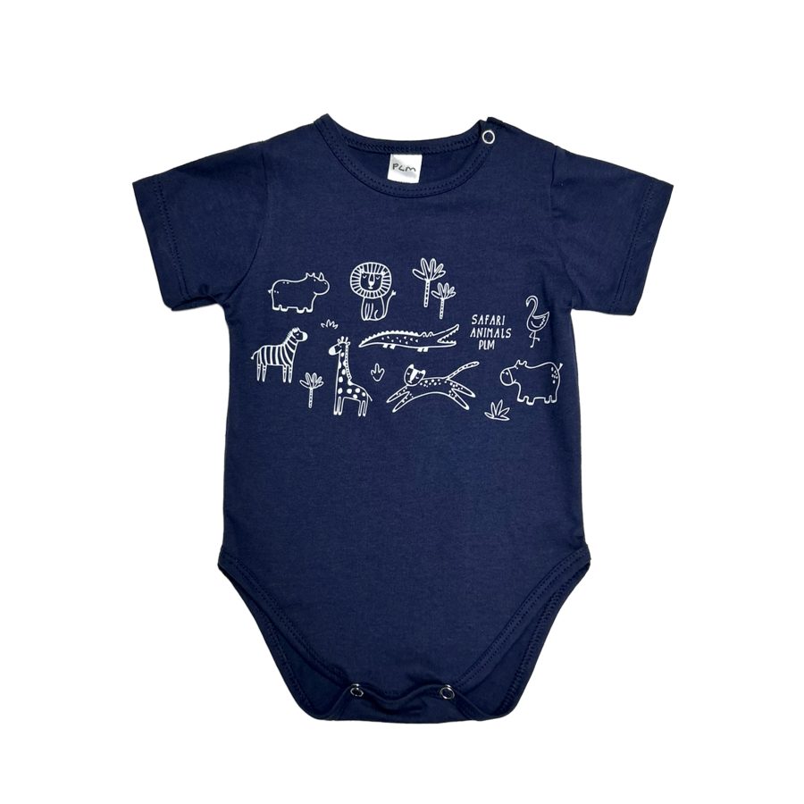 1124 - Body jersey liso con estampa
