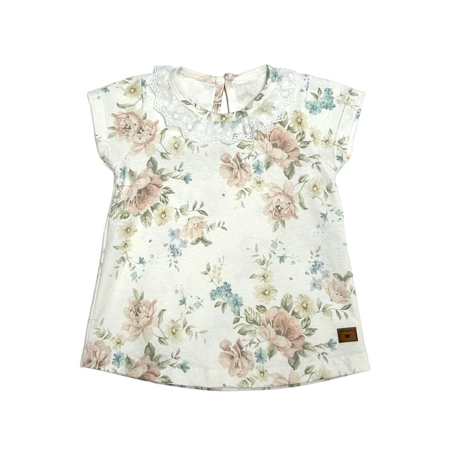 1149 - Remera con puntilla en el cuello