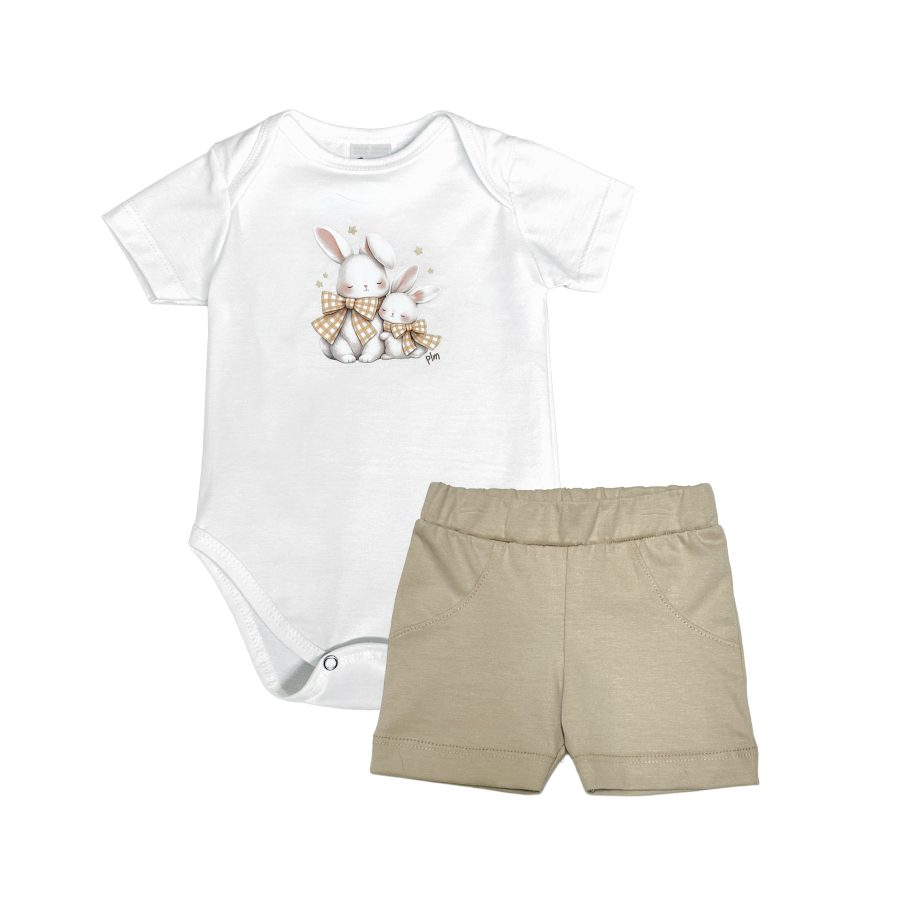 1624 - Set body americano con estampa y short