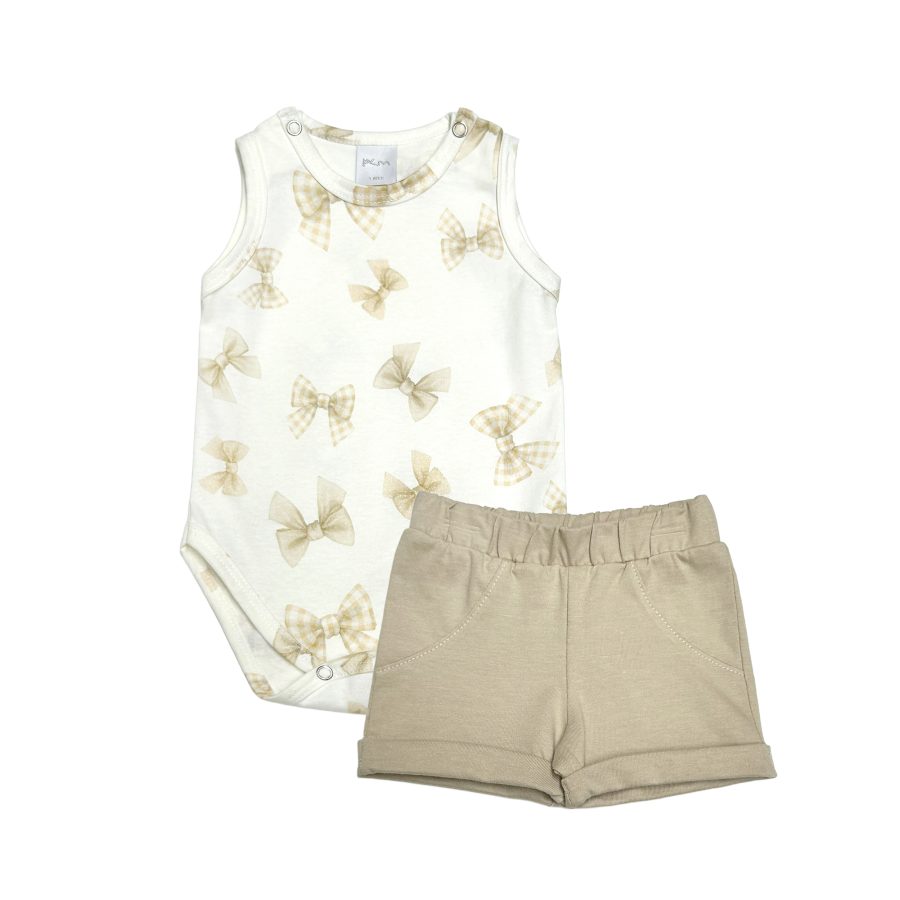 1627 - Set body musculosa estampada y short