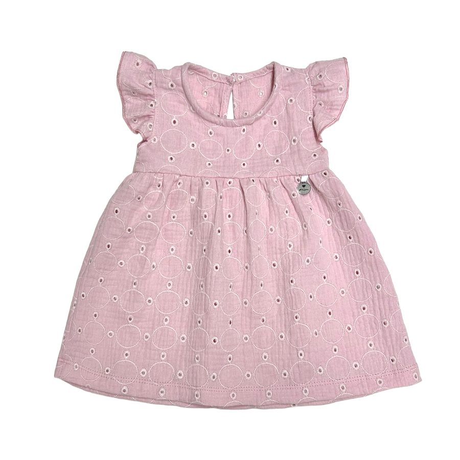 2203 B – Vestido sin mangas con volado. Incluye bombacha.