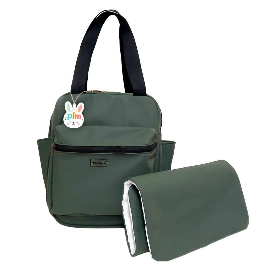 5937 - Bolso mochila con bolsillo interno y cambiador
