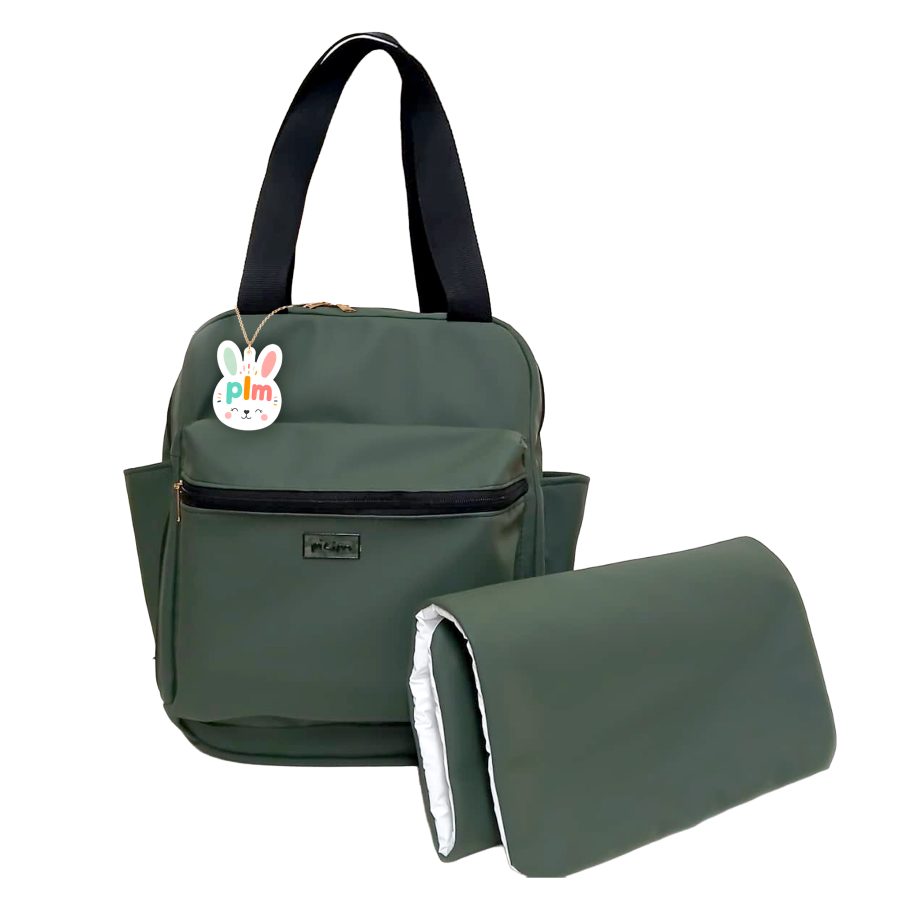5937 - Bolso mochila con bolsillo interno y cambiador